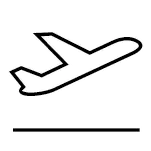 Airplane Icona Transfer per Aeroporti
